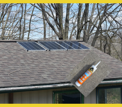 How to Mount Small to Medium Sized Solar Panels Without Drilling Holes or installing racks on roof.