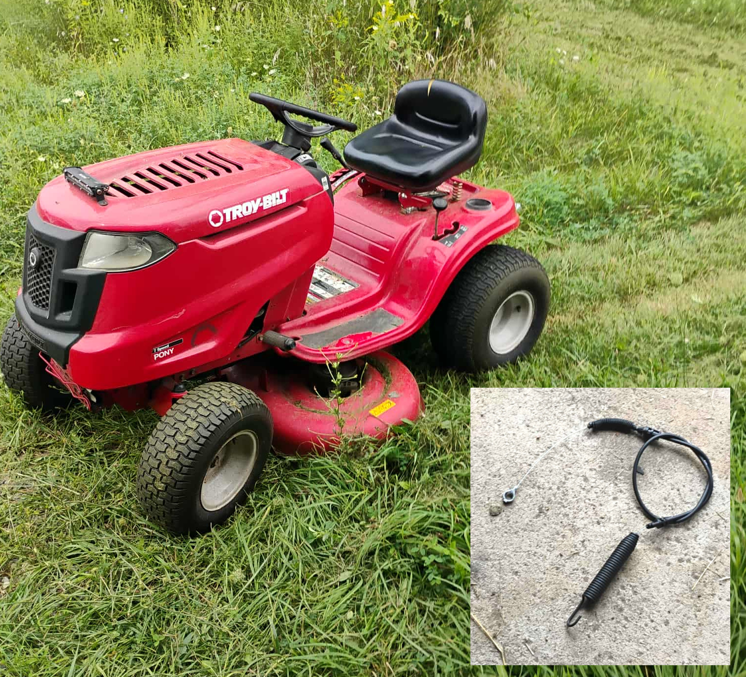 PTO Control Cable continuously Breaking on Troy-Bilt Pony 7 Speed.